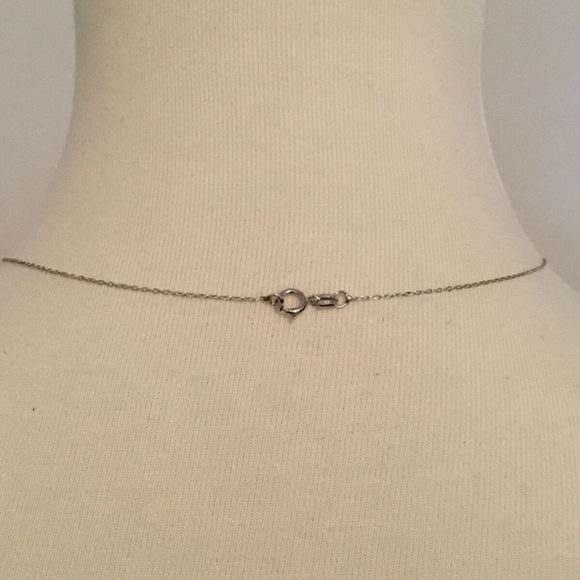 NEW Diamond Silver (Sterling) Key Pendant Necklace 10k - Picture 6 of 10